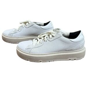 P448 Aerial Perforated Lace Up Sneakers Womens Size EU 39 US 8.5-9 White Shoes